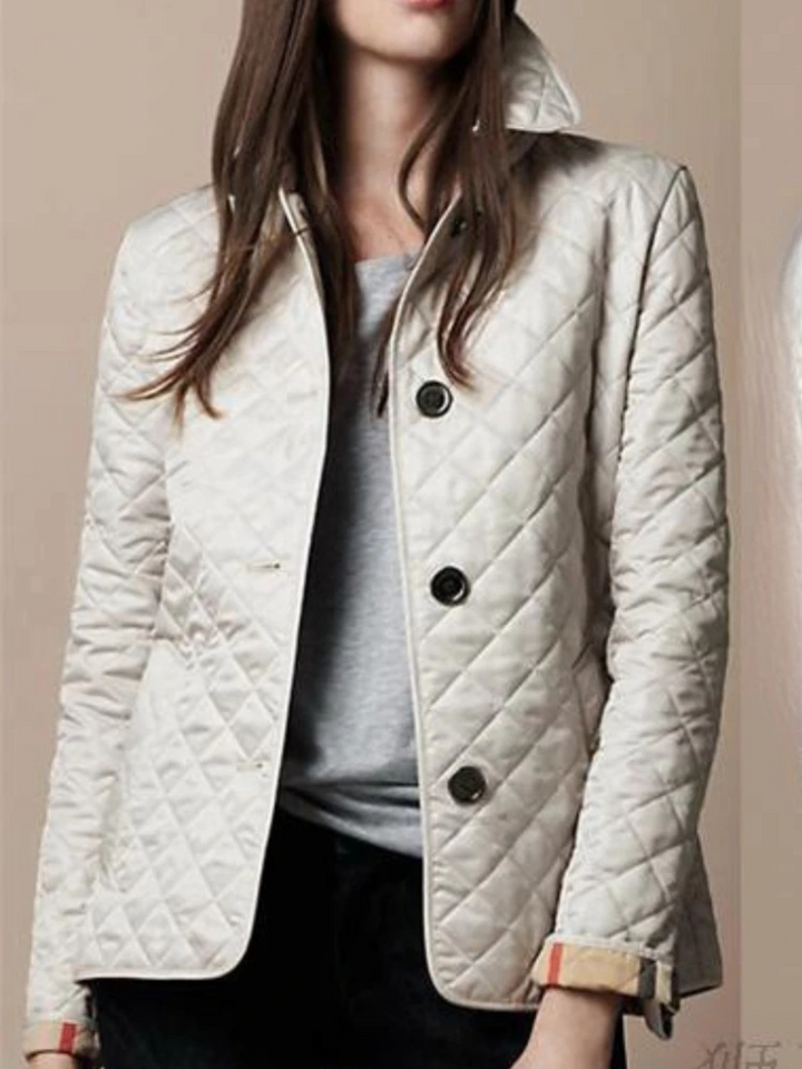Elise | Relaxed Quilted Women’s Jacket with Classic Fold-Down Collar