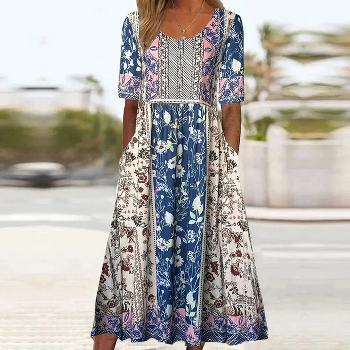 Marigold | Effortless Boho Tiered Midi Dress For Women
