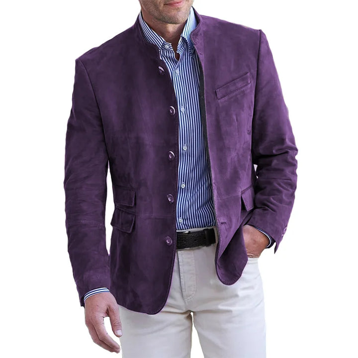 Julian | Modern Slim-Fit Blazer With Stand Collar For Men
