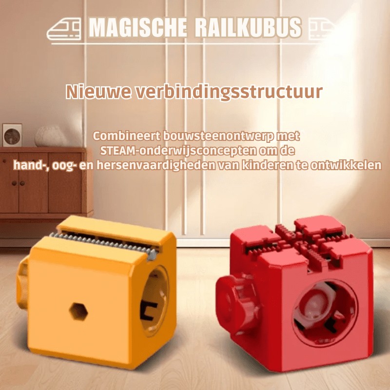 3D railway construction kit with a locomotive on the track - product photo 4