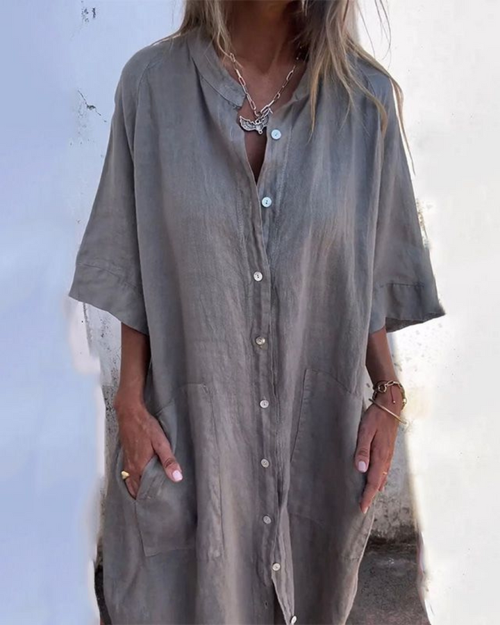 Valerie | Relaxed Boho Shirt Dress For Women