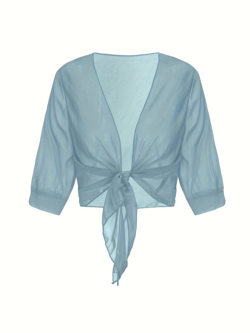 Marielle | Women’s Airy Open-Front Blouse