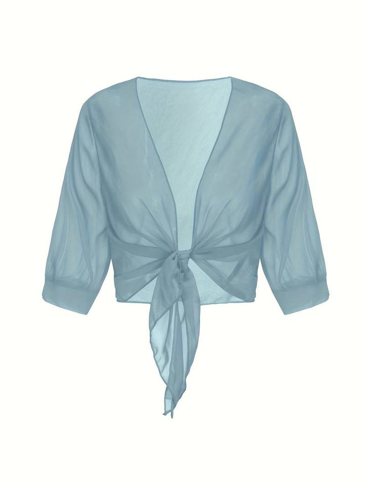 Marielle | Women’s Airy Open-Front Blouse