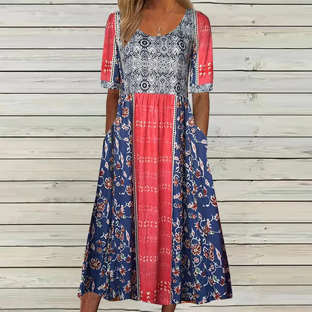 Marigold | Effortless Boho Tiered Midi Dress For Women