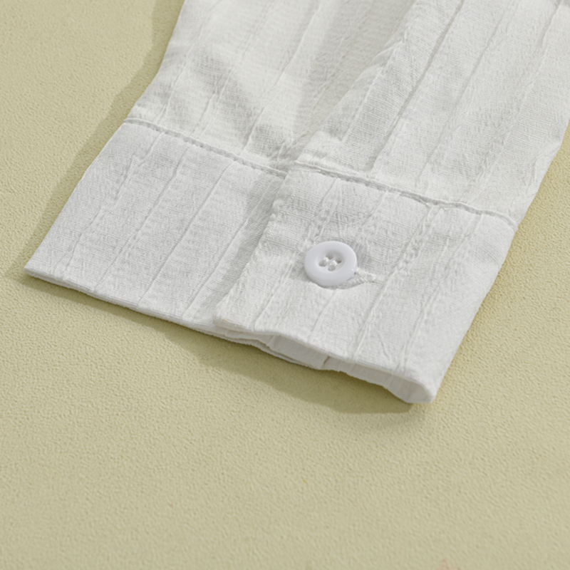 Arden | Men’s Slim Fit Textured Stripe Lapel Shirt