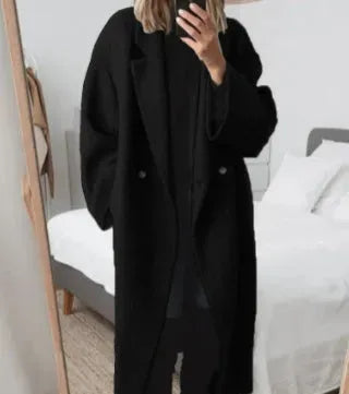 Elise | Sophisticated Oversized Button-Front Winter Coat for Women