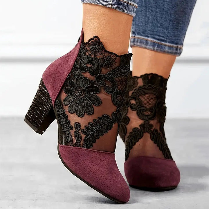 Isla | Elegant Women’s White Heeled Shoes