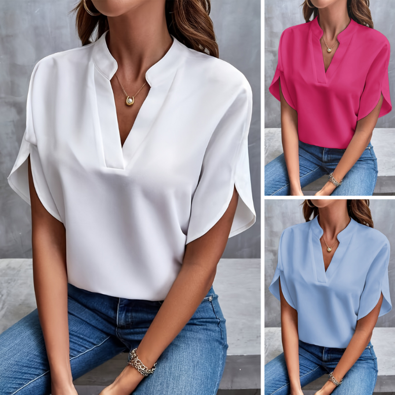Naomi | Women’s Short Sleeve Summer Blouse
