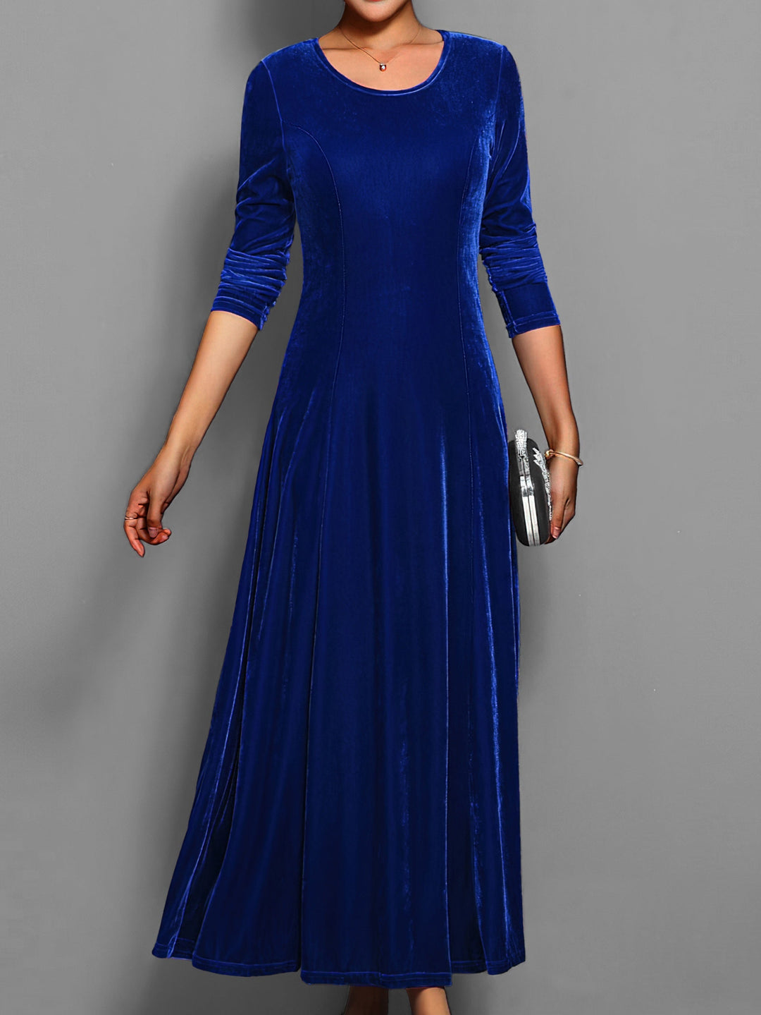 Elara | Elegant Long-Sleeve Evening Dress for Women