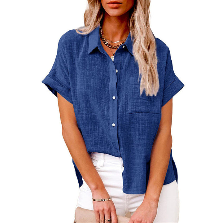 Harriet | Relaxed Short-Sleeve Button-Down Shirt For Women