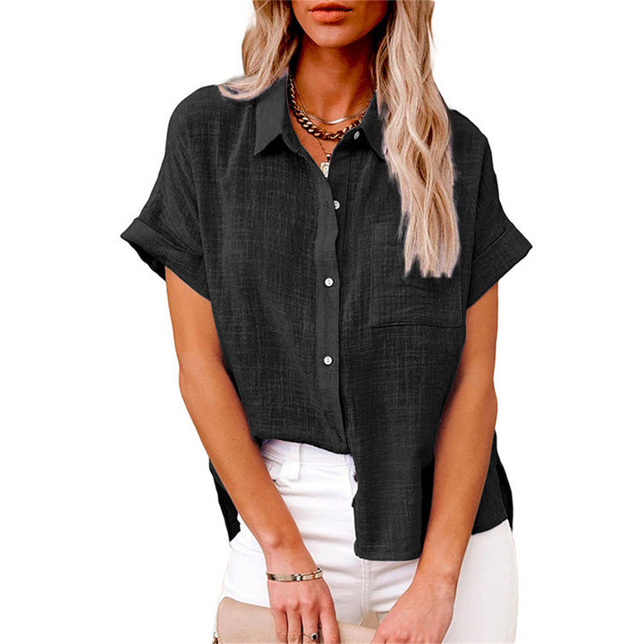 Harriet | Relaxed Short-Sleeve Button-Down Shirt For Women
