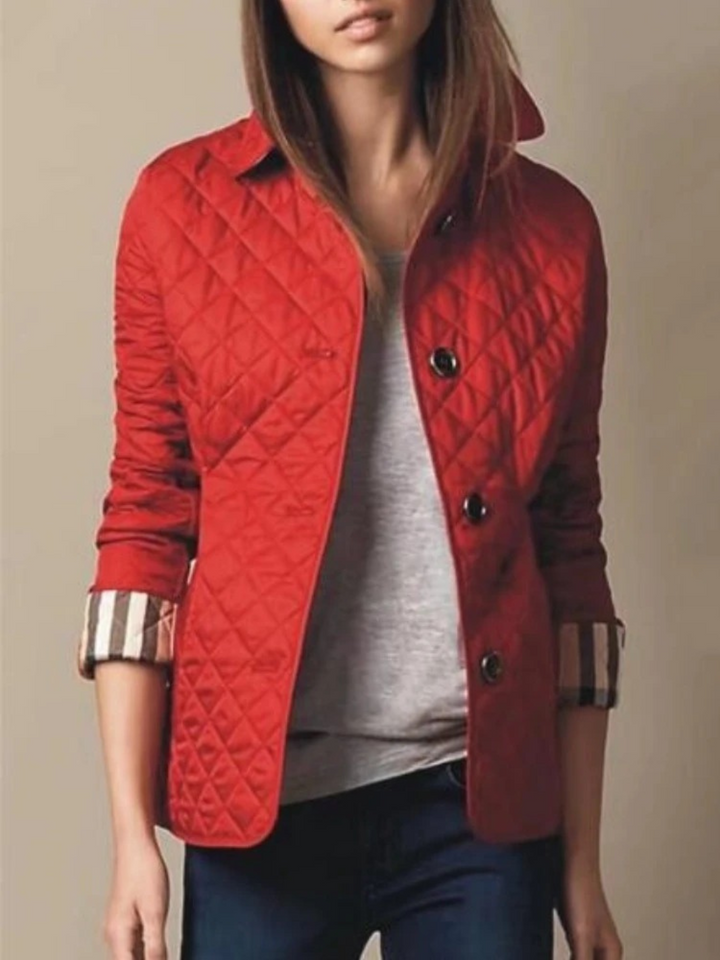Elise | Relaxed Quilted Women’s Jacket with Classic Fold-Down Collar