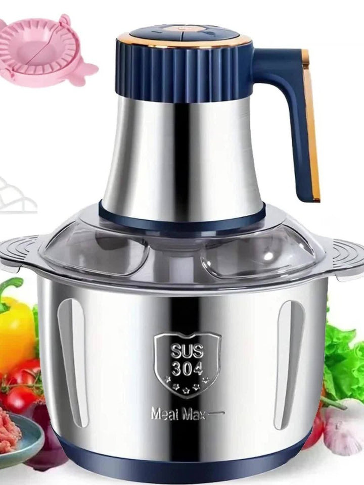 Stainless steel food processor with six blades - product photo 10