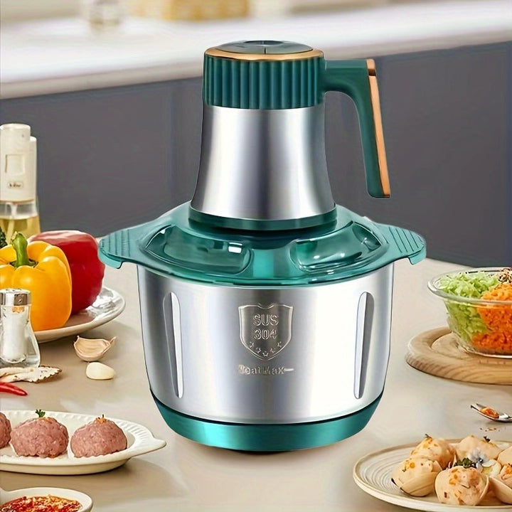 Stainless steel food processor with six blades - product photo 4