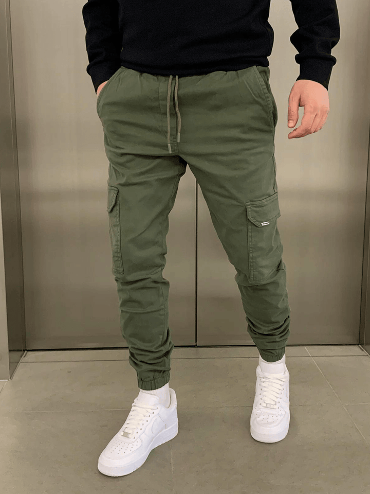 ETHAN | Men’s Tapered Utility Jogger Pants With Adjustable Fit And Storage Pockets