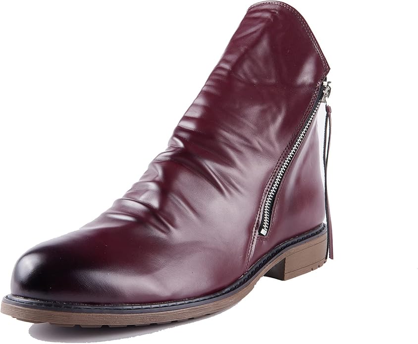 Oliver | Modern Side-Zip Ankle Boots With Comfortable Low Heel For Men