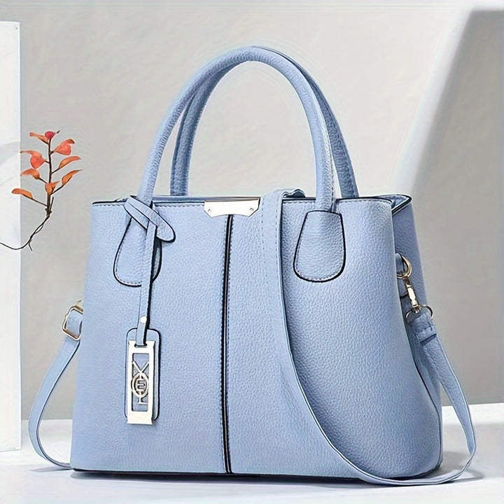Amelia | Structured Leather Women’s Tote Handbag With Crossbody Strap