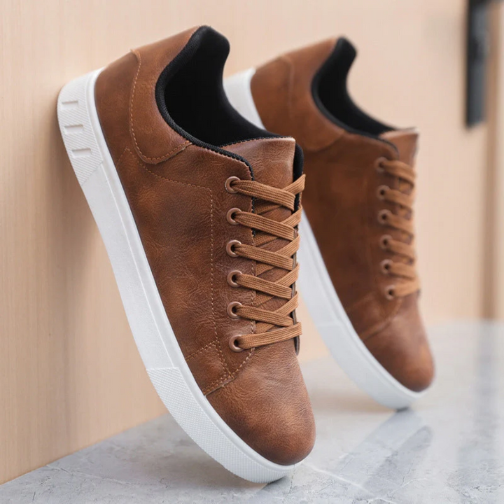 Noah | Premium Urban Leather Lace-Up Sneakers