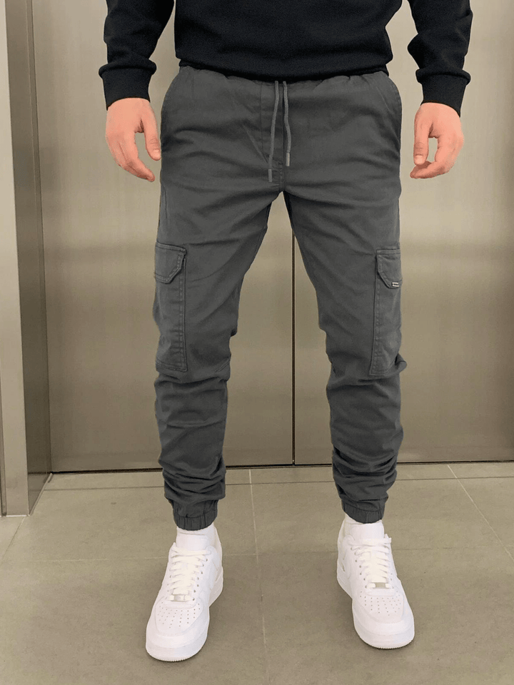 ETHAN | Men’s Tapered Utility Jogger Pants With Adjustable Fit And Storage Pockets