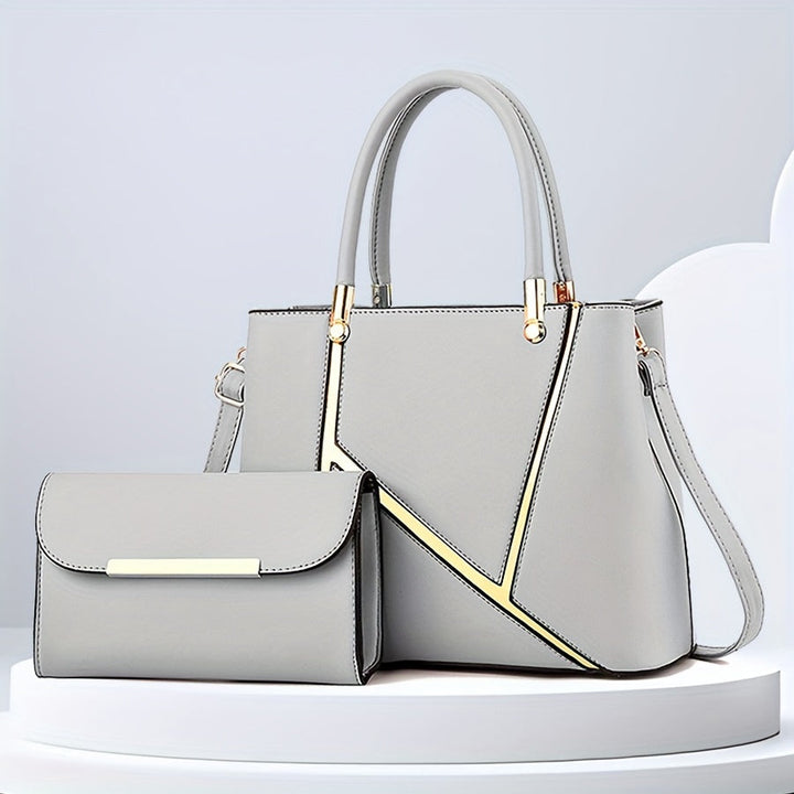 Luna | Elegant 2-Piece Women’s Handbag Set With Top Handle And Clutch