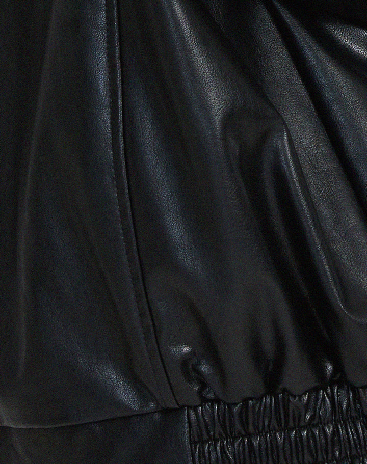 Zara | Women’s Oversized Leather Bomber Jacket