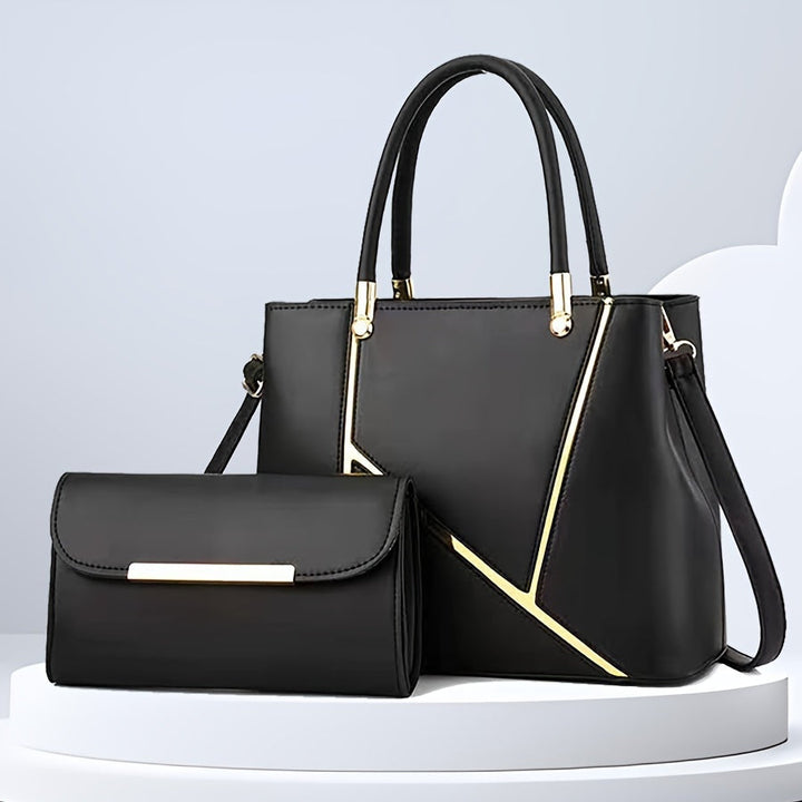 Luna | Elegant 2-Piece Women’s Handbag Set With Top Handle And Clutch