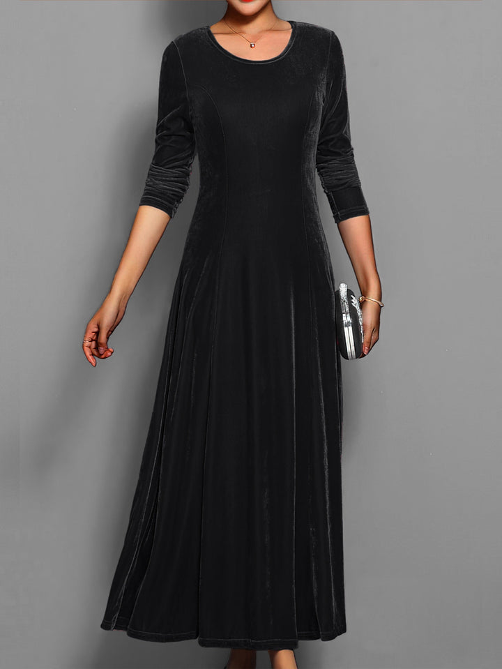 Elara | Elegant Long-Sleeve Evening Dress for Women