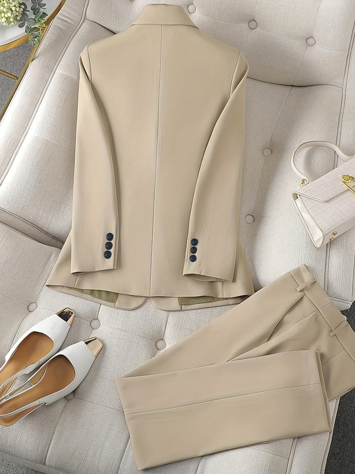 Elise | Tailored Two-Piece Blazer And Trousers Set For Women