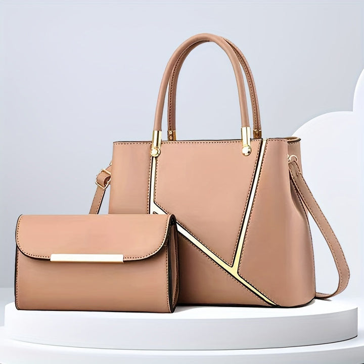 Luna | Elegant 2-Piece Women’s Handbag Set With Top Handle And Clutch