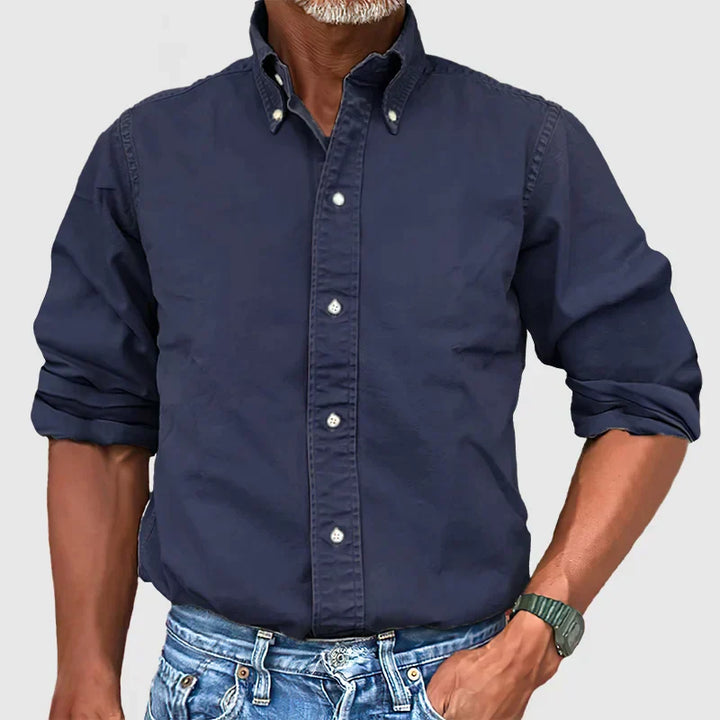Lucas | Long-Sleeve Men’s Button-Down Collar Shirt