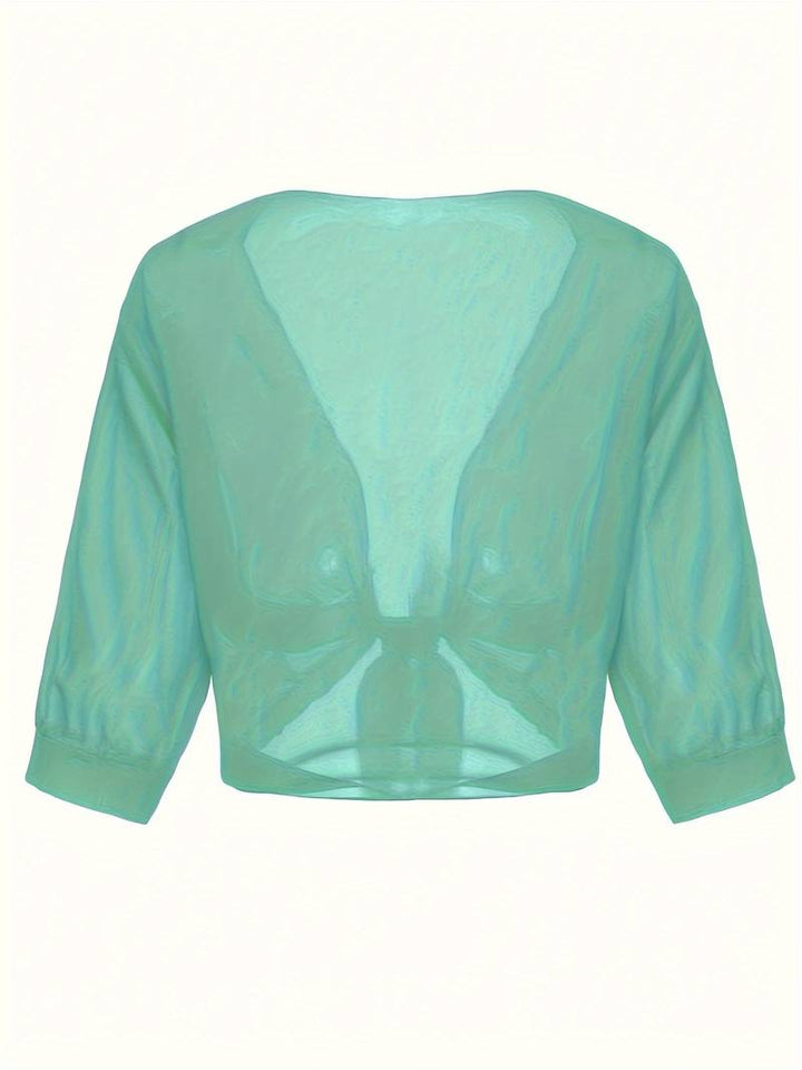 Marielle | Women’s Airy Open-Front Blouse