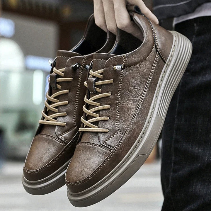 Noah | Men’s Low-Profile Lace-Up Sneakers With Tonal Stitch Detailing