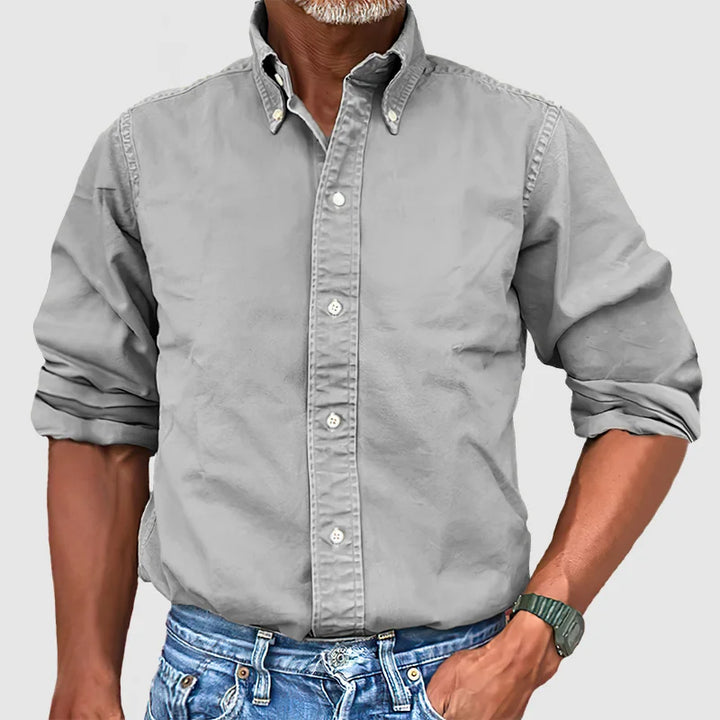 Lucas | Long-Sleeve Men’s Button-Down Collar Shirt