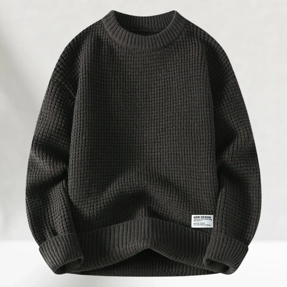 James | Men’s Timeless Knit Sweater With Crew Neck And Ribbed Finish