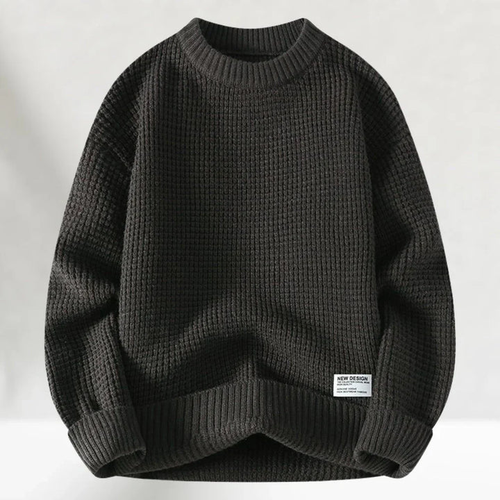 James | Men’s Timeless Knit Sweater With Crew Neck And Ribbed Finish