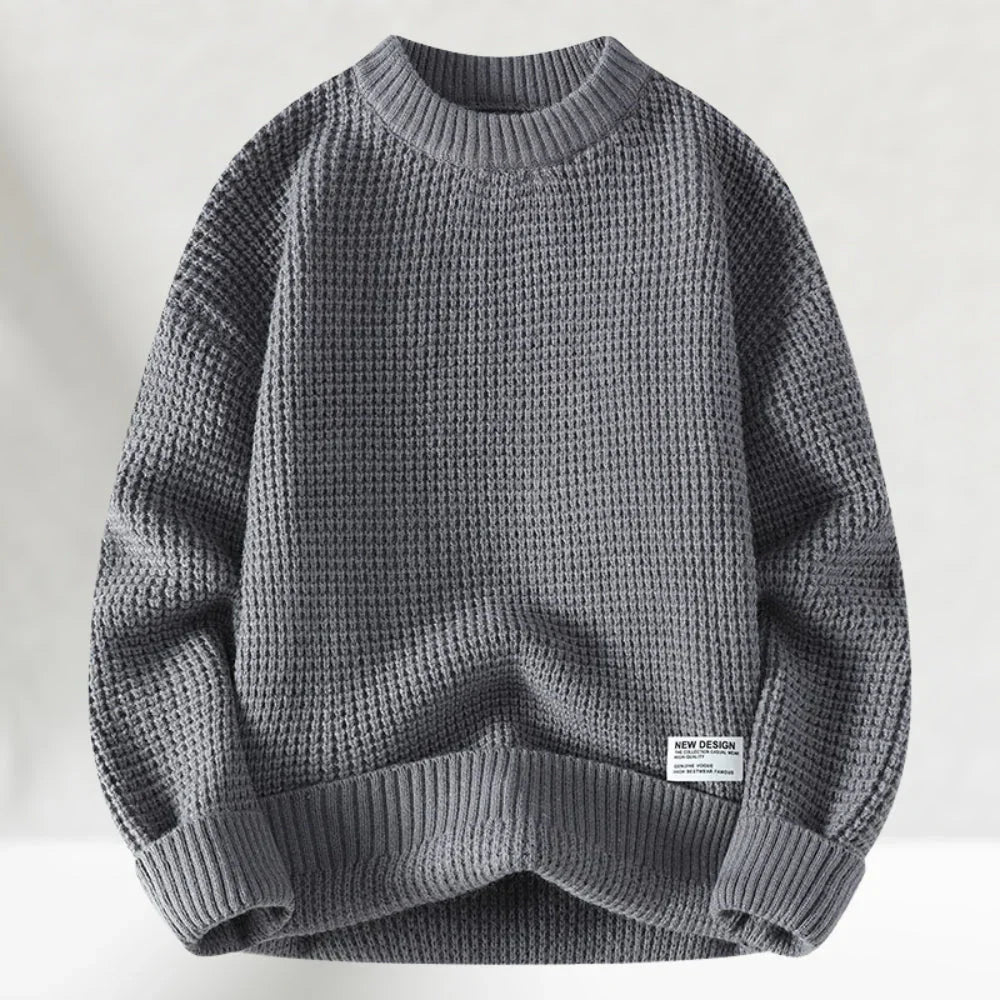 James | Men’s Timeless Knit Sweater With Crew Neck And Ribbed Finish