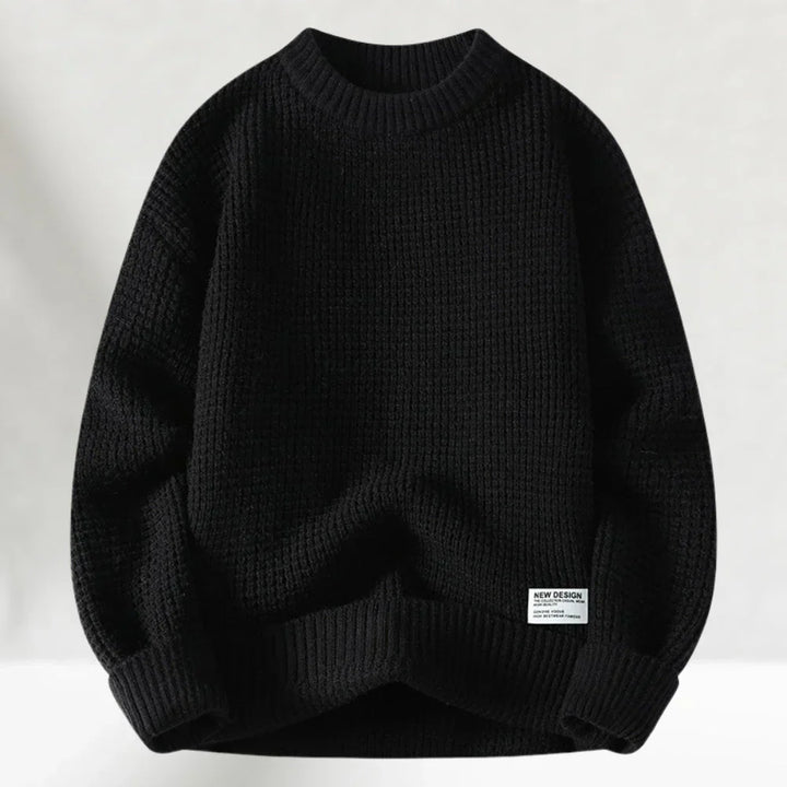 James | Men’s Timeless Knit Sweater With Crew Neck And Ribbed Finish