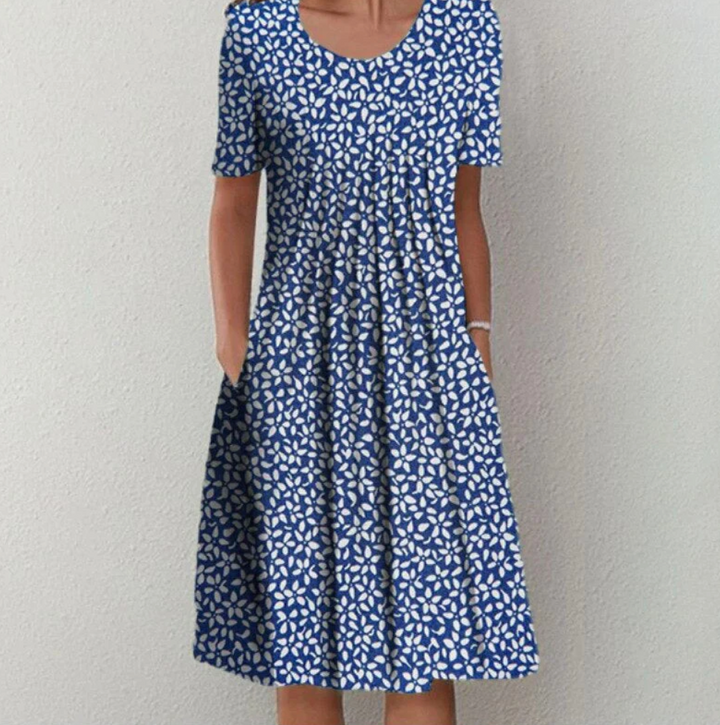 Freya | Women’s Patterned Summer Midi Dress