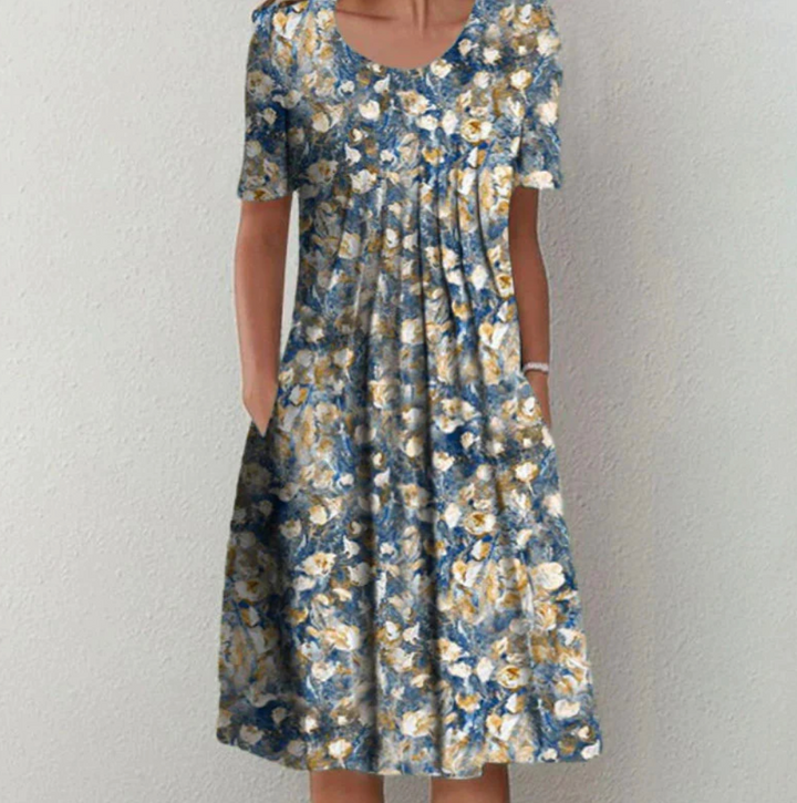 Freya | Women’s Patterned Summer Midi Dress
