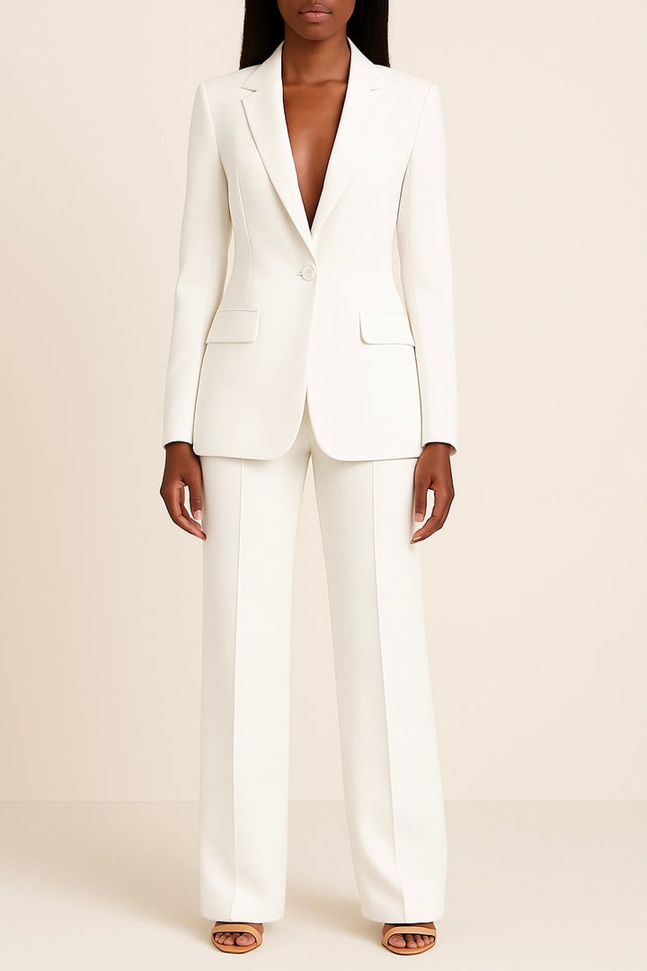Zara | Elegant Formal Women’s Suit Set With Tailored Long Blazer