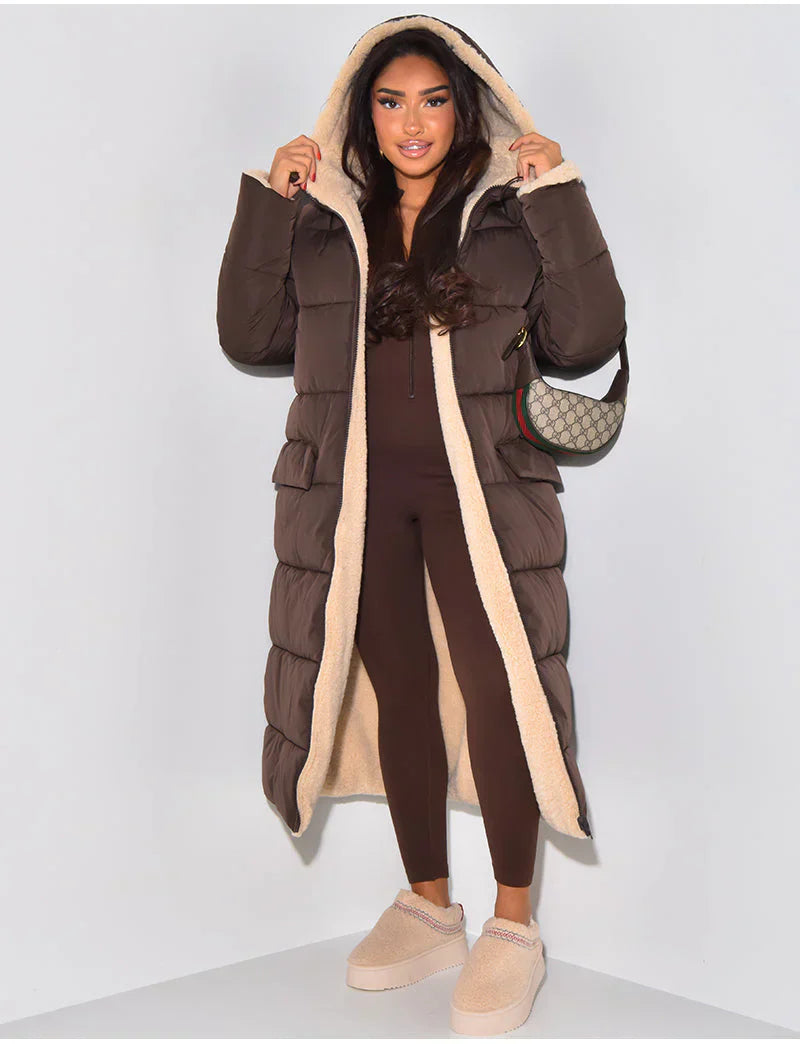 Sophia | Classic Black Insulated Winter Jacket