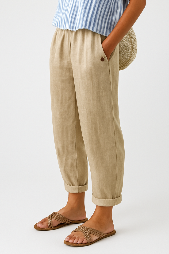 Margot | Tailored Cropped Straight-Leg Pants For Women