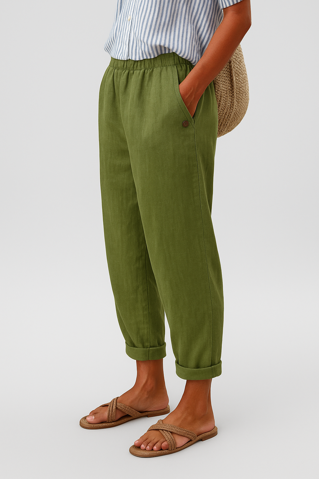 Margot | Tailored Cropped Straight-Leg Pants For Women