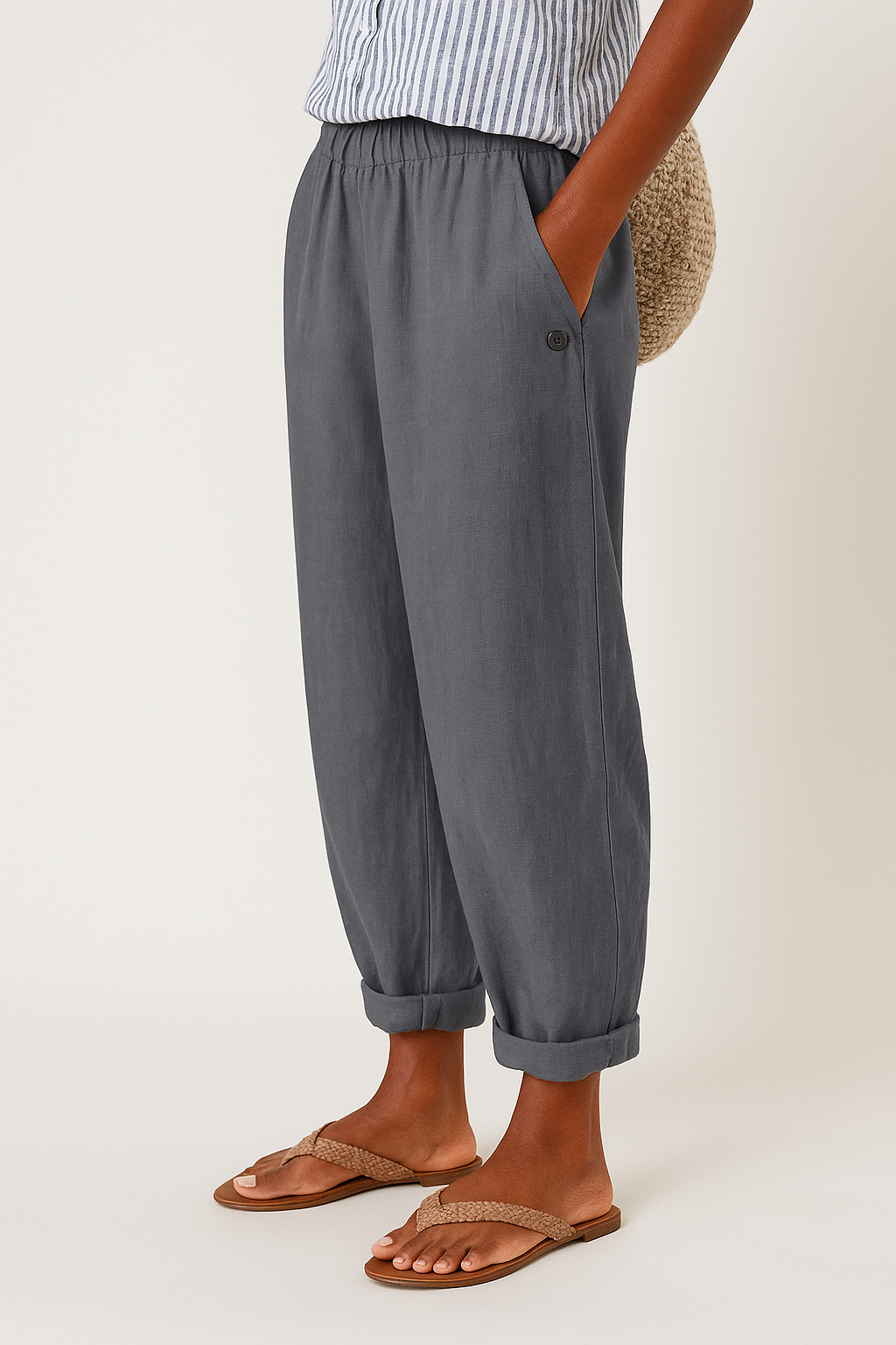 Margot | Tailored Cropped Straight-Leg Pants For Women