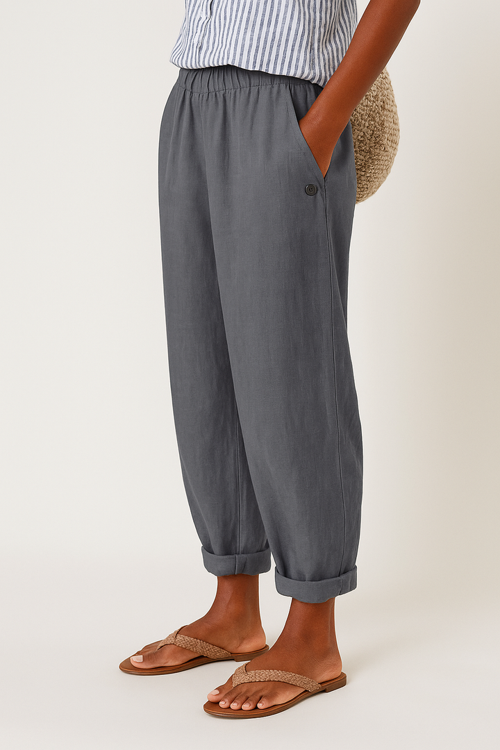 Margot | Tailored Cropped Straight-Leg Pants For Women