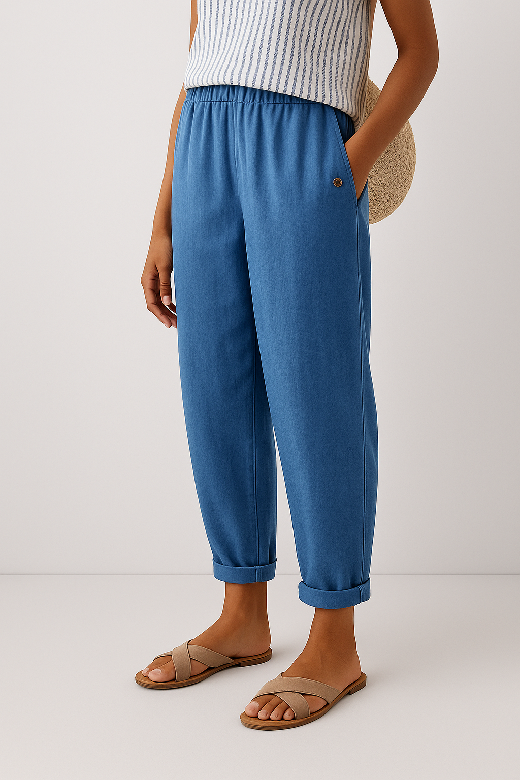 Margot | Tailored Cropped Straight-Leg Pants For Women