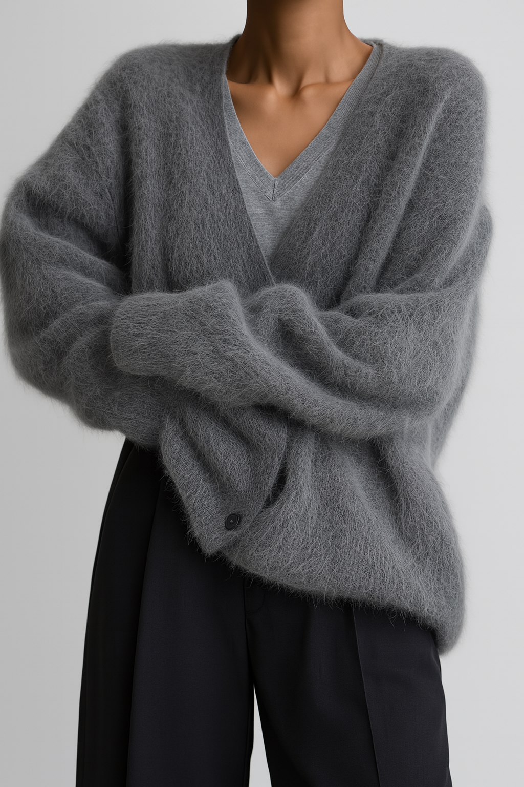 Serena | Refined Fine-Wool Knit Cardigan for Women