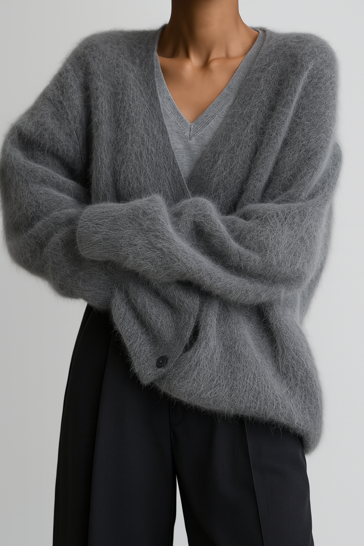 Serena | Refined Fine-Wool Knit Cardigan for Women