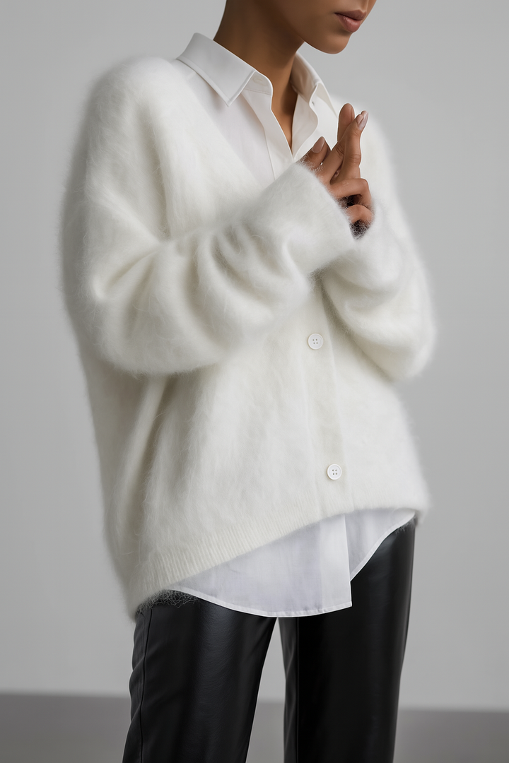 Serena | Refined Fine-Wool Knit Cardigan for Women