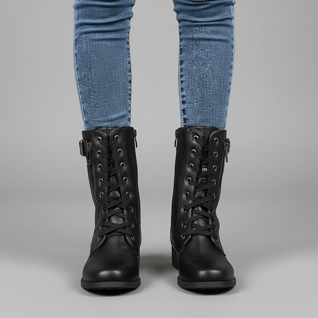 Mila | Orthopedic Side-Zipper Ankle Boots For Women